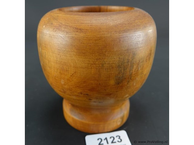 Vintage houten vijzel - afbeelding 1 van  5