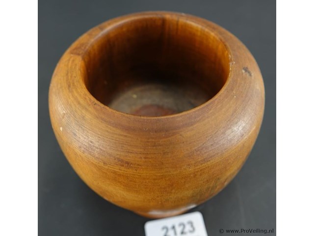 Vintage houten vijzel - afbeelding 3 van  5