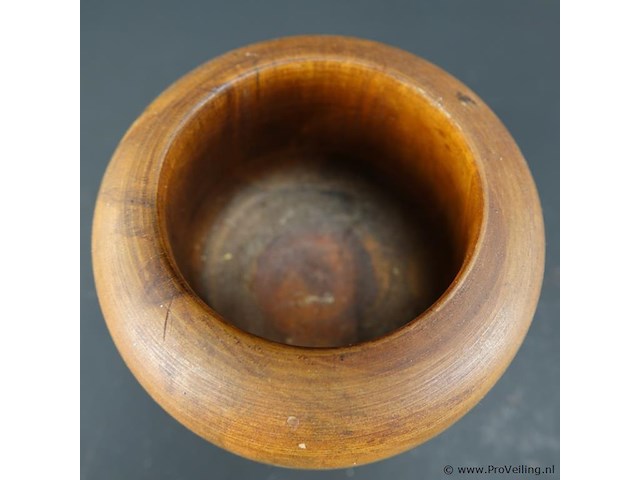 Vintage houten vijzel - afbeelding 4 van  5