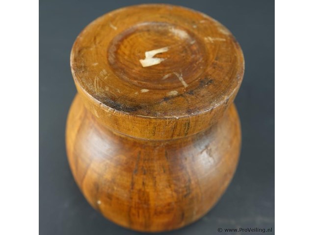 Vintage houten vijzel - afbeelding 5 van  5
