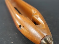 Vintage houten weefspoel (ook wel schietspoel of bootspoelgenoemd) - afbeelding 3 van  6