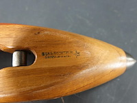 Vintage houten weefspoel (ook wel schietspoel of bootspoelgenoemd) - afbeelding 6 van  6