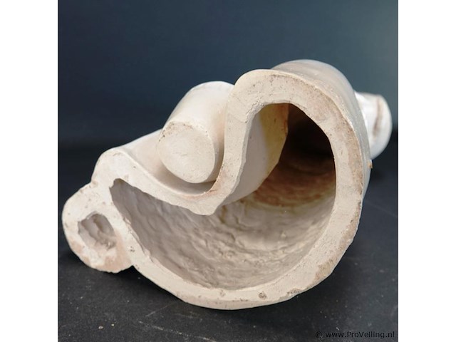 Vintage hozho navajo-sculptuur van een vrouw met een kom - afbeelding 5 van  5