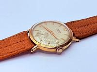 Vintage invicta 40 micron goud mechanisch horloge - afbeelding 2 van  6