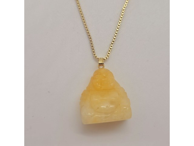 Vintage jade goldplated collier - afbeelding 2 van  8