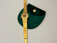 Vintage junghans goldplated mechanisch horloge - afbeelding 3 van  7