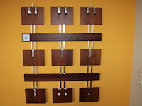 Vintage kapstok met afmeting 80 x 102 cm.