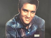 Vintage kartonnen uitstansel van elvis presley