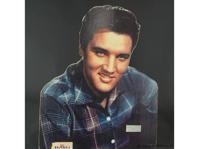 Vintage kartonnen uitstansel van elvis presley - afbeelding 2 van  5