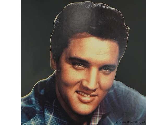 Vintage kartonnen uitstansel van elvis presley - afbeelding 3 van  5