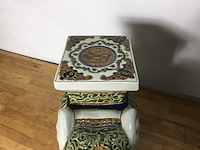 Vintage keramieken olifant plantentafel - afbeelding 2 van  3