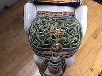 Vintage keramieken olifant plantentafel - afbeelding 3 van  3