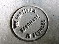 Vintage keramische schaal van de deense keramist per engstrøm - afbeelding 5 van  5