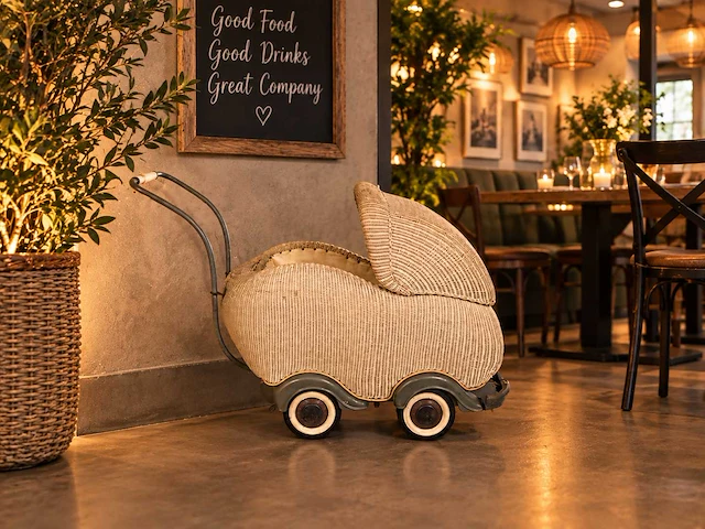 Vintage kinderwagen - afbeelding 1 van  7