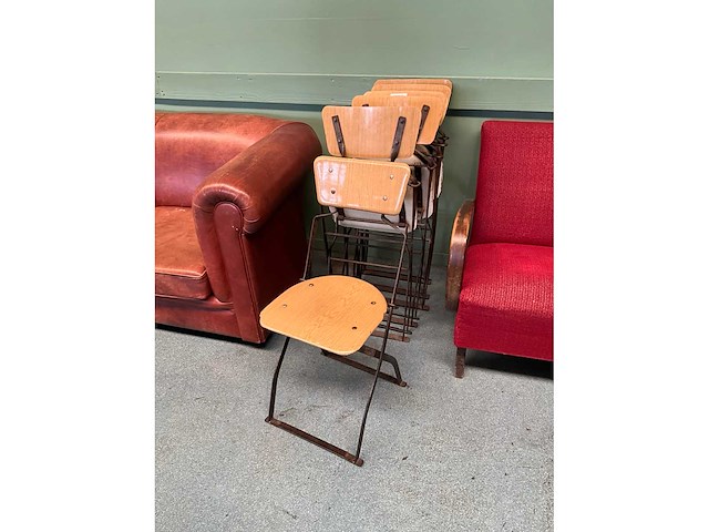Vintage klapstoelen (6x) - afbeelding 5 van  5
