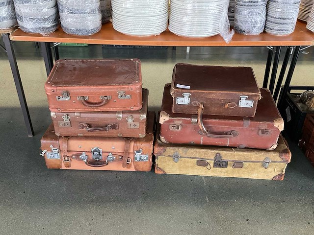 Vintage koffer (6x) - afbeelding 1 van  4