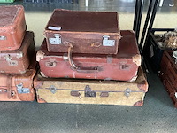 Vintage koffer (6x) - afbeelding 2 van  4