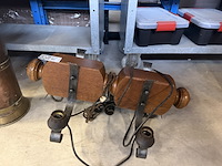Vintage kolenkit met toebehoren en lamp - afbeelding 3 van  4