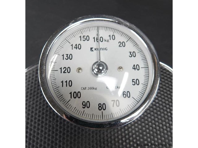 Vintage konig personen weegschaal - afbeelding 3 van  5