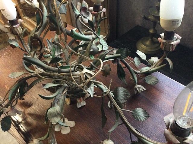 Vintage kroonluchter - afbeelding 3 van  4