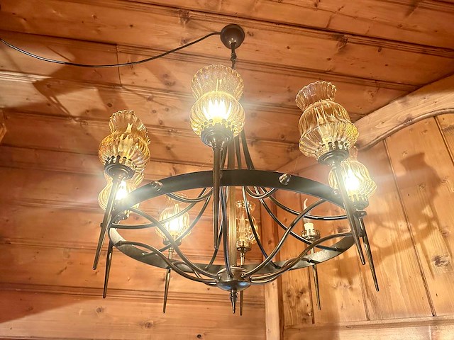 Vintage kroonluchter - afbeelding 2 van  3