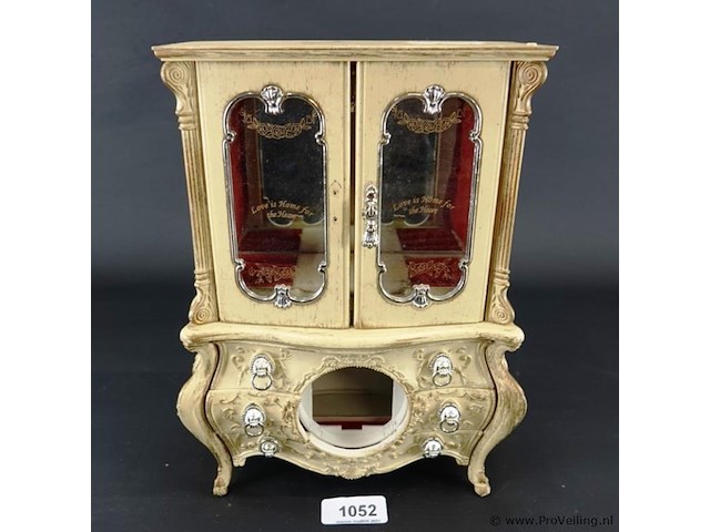 Vintage kunststof miniatuur kast - afbeelding 1 van  5