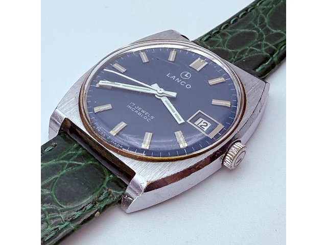 Vintage lanco mechanisch horloge - afbeelding 2 van  8