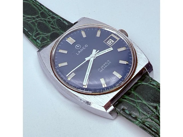Vintage lanco mechanisch horloge - afbeelding 3 van  8