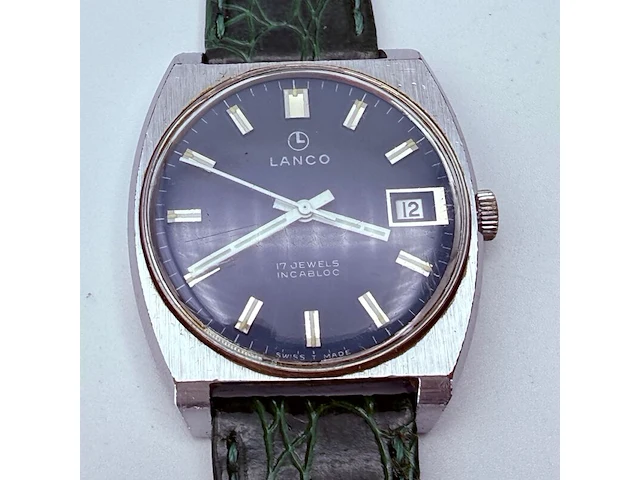 Vintage lanco mechanisch horloge - afbeelding 4 van  8