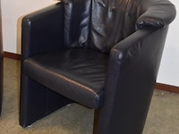 Vintage lederen clubfauteuils - afbeelding 3 van  8