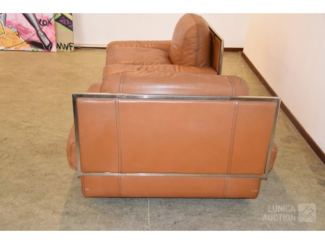 Vintage lederen fauteuils - afbeelding 6 van  10