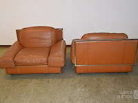 Vintage lederen fauteuils - afbeelding 7 van  10