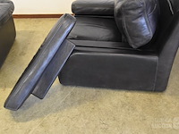 Vintage lederen fauteuils - afbeelding 4 van  6