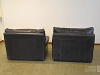 Vintage lederen fauteuils - afbeelding 6 van  6