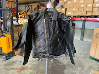 Vintage lederen motorjack (69x) - afbeelding 2 van  6