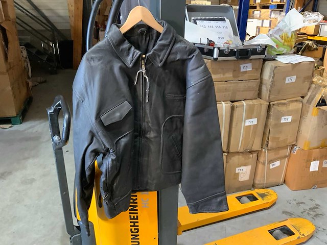 Vintage lederen motorjack (69x) - afbeelding 4 van  6