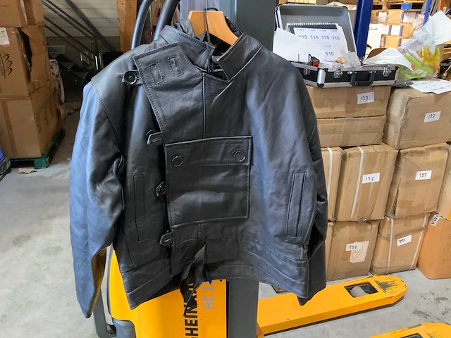 Vintage lederen motorjack (69x) - afbeelding 5 van  6