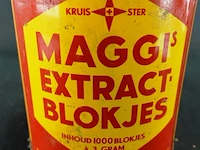 Vintage maggi extract blokjes voorraadblik uit de mid-20e eeuw - afbeelding 3 van  6
