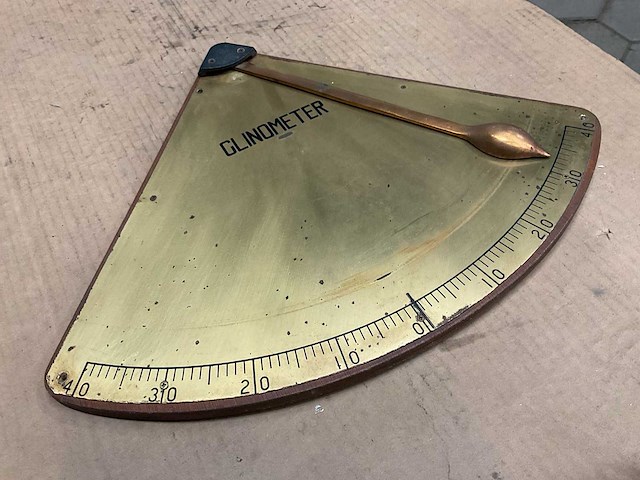 Vintage marine clinometer - afbeelding 3 van  3