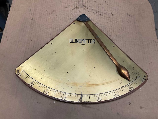 Vintage marine clinometer - afbeelding 2 van  3