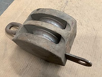 Vintage marine katrolblok - afbeelding 5 van  5