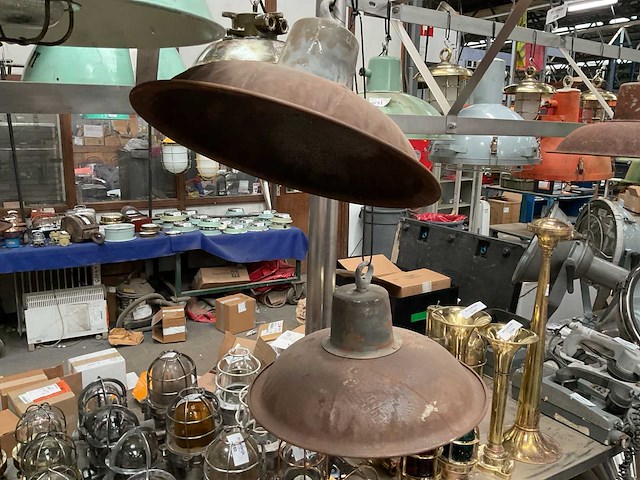 Vintage marine lamp (2x) - afbeelding 4 van  4