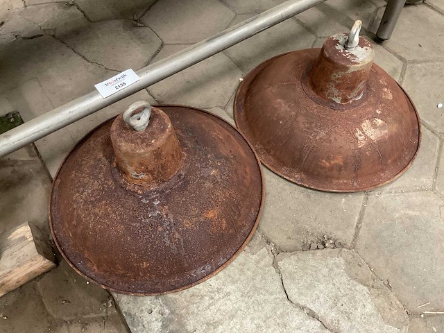 Vintage marine lamp (2x) - afbeelding 4 van  4
