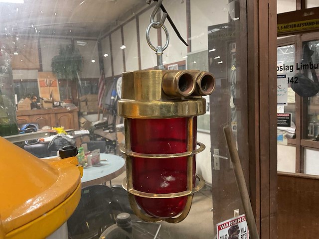 Vintage marine lamp - afbeelding 3 van  3
