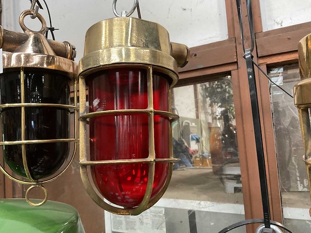 Vintage marine lamp - afbeelding 2 van  3