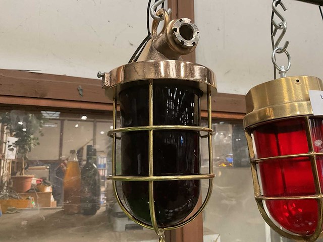 Vintage marine lamp - afbeelding 2 van  3