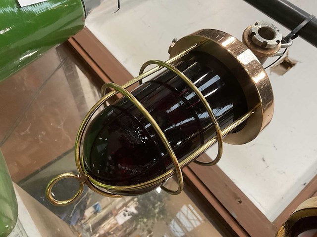 Vintage marine lamp - afbeelding 1 van  3