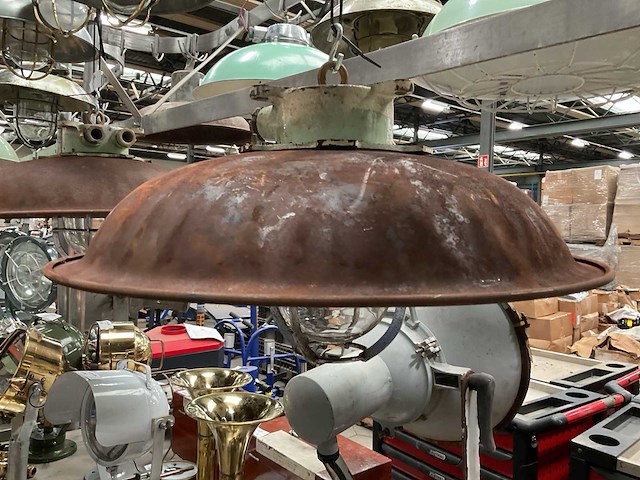 Vintage marine lamp - afbeelding 4 van  4