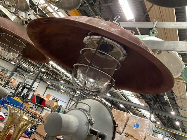 Vintage marine lamp - afbeelding 2 van  4