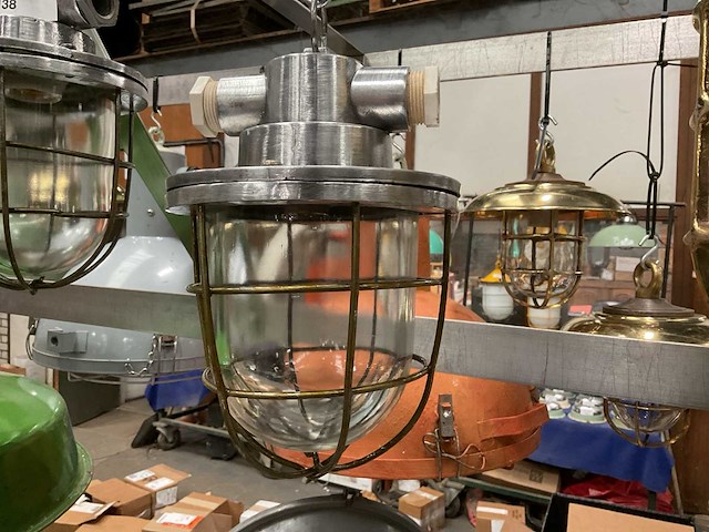 Vintage marine lamp - afbeelding 2 van  3
